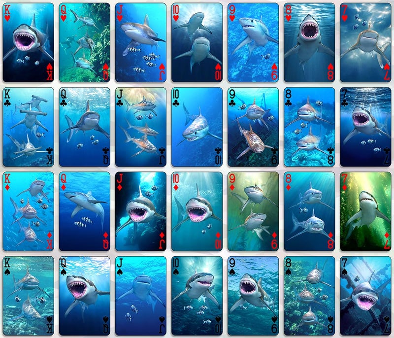 Artgame 3D Lenticular Shark Playing Card Deck - Image 2